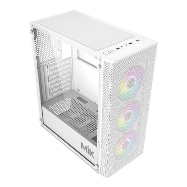 Vỏ Case MIK AION 3FA (Mid Tower, ATX, 3 Fan ARGB, Trắng)