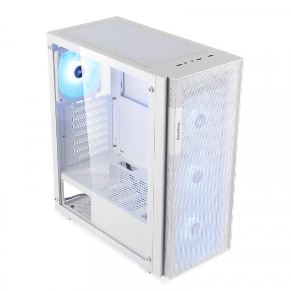 Vỏ Case Segotep AXE 5 (Mid Tower ATX, 4 Fan ARGB, Trắng)