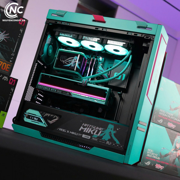 Bộ PC Hatsune Miku Ryzen 7 9800X3D, RAM 32GB, VGA RTX 5080 16GB [Tặng Màn Hình]