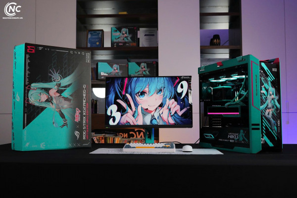 Bộ PC Hatsune Miku Ryzen 7 9800X3D, RAM 32GB, VGA RTX 5080 16GB [Tặng Màn Hình]