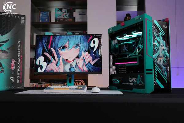 Bộ PC Hatsune Miku Ryzen 7 9800X3D, RAM 32GB, VGA RTX 5080 16GB [Tặng Màn Hình]