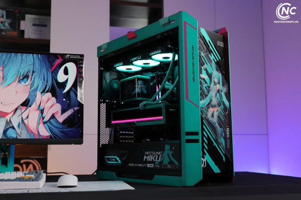 Bộ PC Hatsune Miku Ryzen 7 9800X3D, RAM 32GB, VGA RTX 5080 16GB [Tặng Màn Hình]