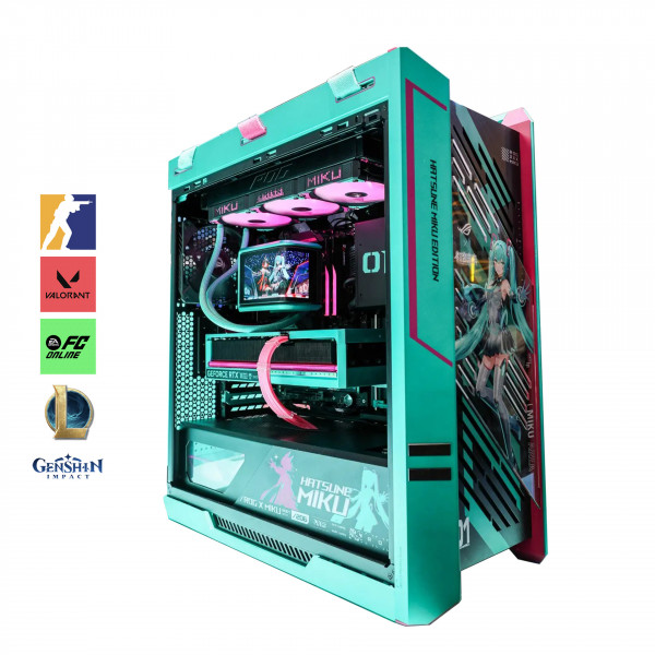 Bộ PC Hatsune Miku Ryzen 9 9950X3D, RAM 64GB, VGA RTX 5080 16GB