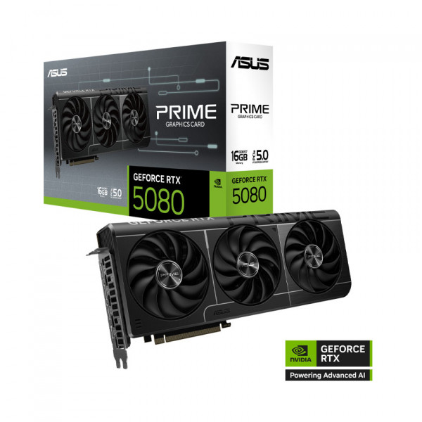 Card màn hình ASUS Prime GeForce RTX 5080 16GB GDDR7 OC Edition