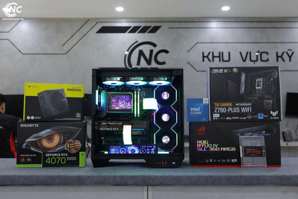 Bộ PC Gaming Intel Core i7-14700K, RAM 64GB, RTX 4070 Super 12GB