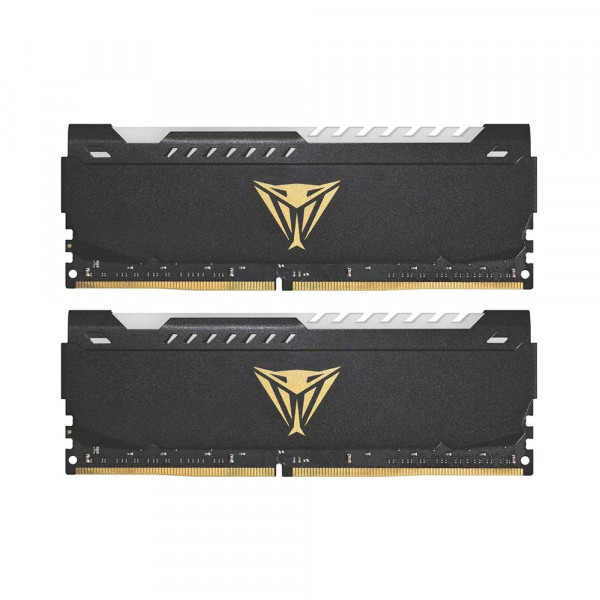 RAM PC Patriot Viper Steel RGB 32GB (2x16GB) DDR4 3200MHz C18 – Black (PVSR432G320C8K)