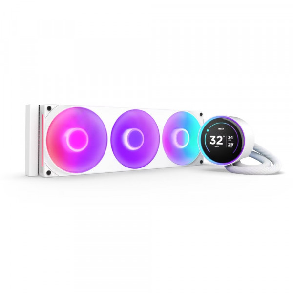 Bộ Tản Nhiệt Nước NZXT KRAKEN ELITE 360 RGB V2 White (360mm, RL-KR36E-W2)