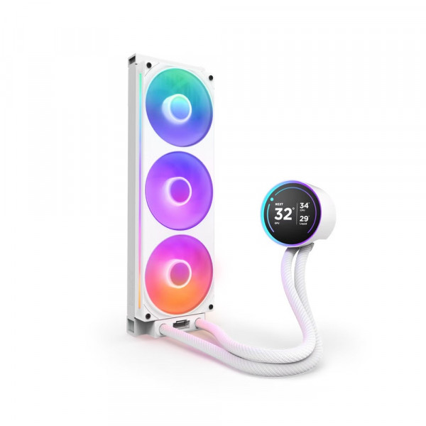 Bộ Tản Nhiệt Nước NZXT KRAKEN ELITE 360 RGB V2 White (360mm, RL-KR36E-W2)