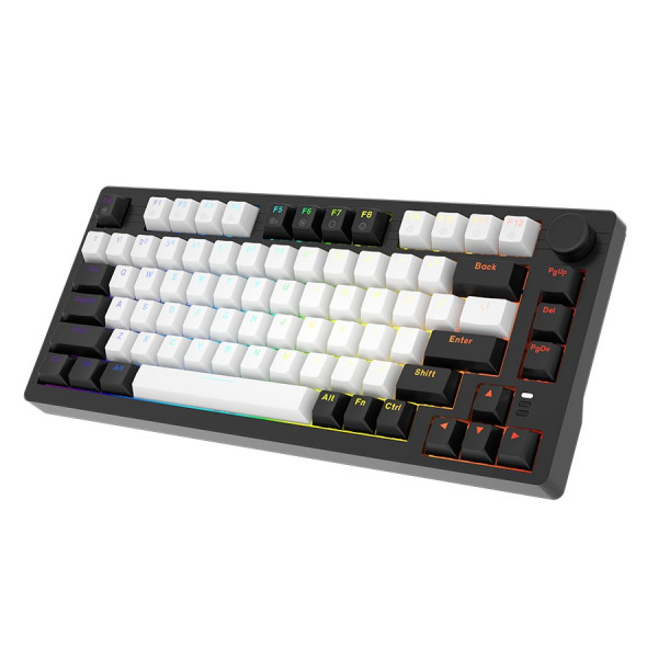 Bàn phím cơ DareU EK75 (White Black - DareU Dream Switch - Keycap PBT)