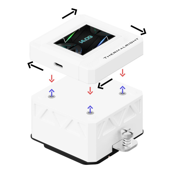 Tản Nhiệt Nước AIO Thermalright Frozen Warframe 360 SE ARGB White(Radiator 360mm, 3 Fan 120mm, Trắng)