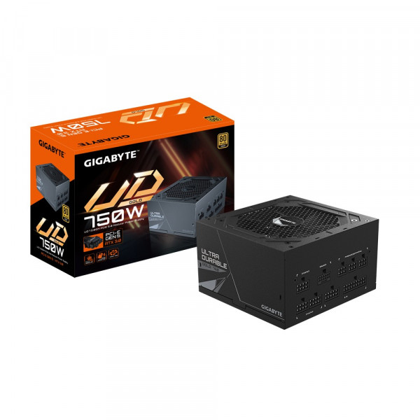 Nguồn Máy Tính Gigabyte GP-UD750GM PG5 750W (80 Plus Gold, Full Modular, Màu Đen)