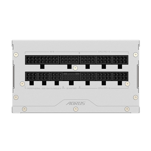 Nguồn Máy Tính Gigabyte AORUS ELITE GP-AE1000PM PG5 ICE 1000W (80 Plus Platinum, Full Modular, Màu Trắng)