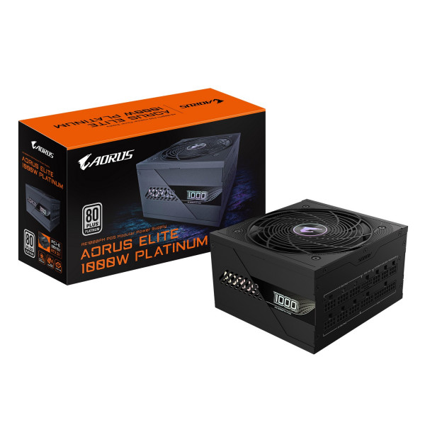 Nguồn Máy Tính Gigabyte AORUS ELITE GP-AE1000PM PG5 1000W (80 Plus Platinum, Full Modular, Màu Đen)