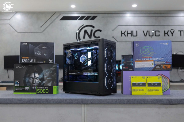 Bộ PC Ryzen 9 9950X, RAM 192GB, VGA RTX 5080 16GB