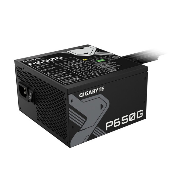 Nguồn Máy Tính Gigabyte GP-P650G 650W (80 Plus Gold, Non Modular, Màu Đen)