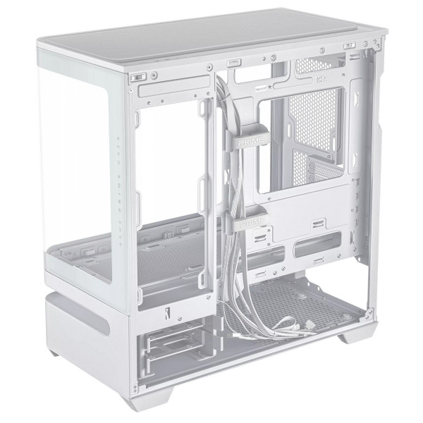 Vỏ máy tính Asus Prime AP202 TG WHITE (Không Quạt)