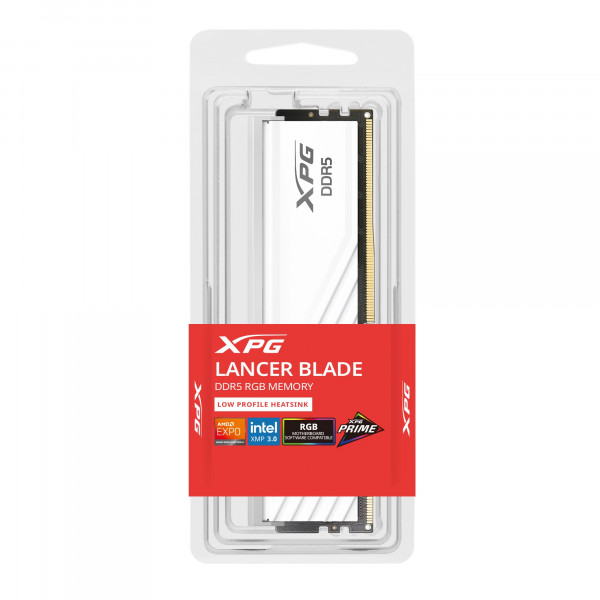 RAM ADATA DDR5 XPG Lancer Blade RGB 16GB (1x16GB) 6000MHz AX5U6000C3616G-SLABRWH - Màu Trắng