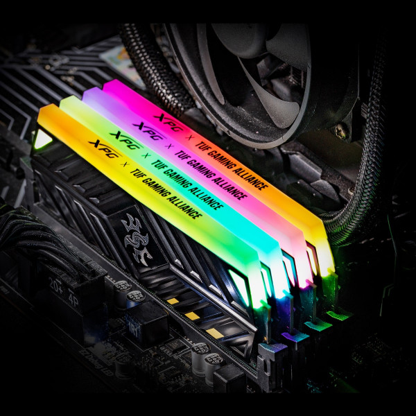 RAM Adata XPG D41 TUF 8GB DDR4 3200MHz RGB (Black, AX4U32008G16A-SB41)