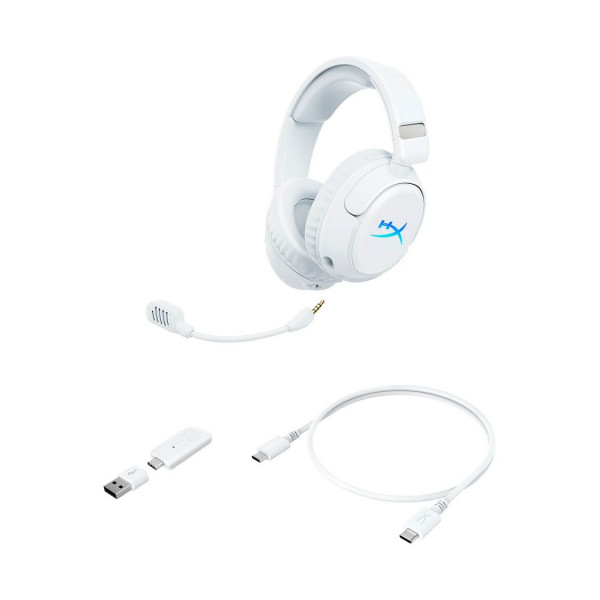 Tai nghe HyperX Cloud Flight 2 Wireless (Trắng, B5VC5AA)