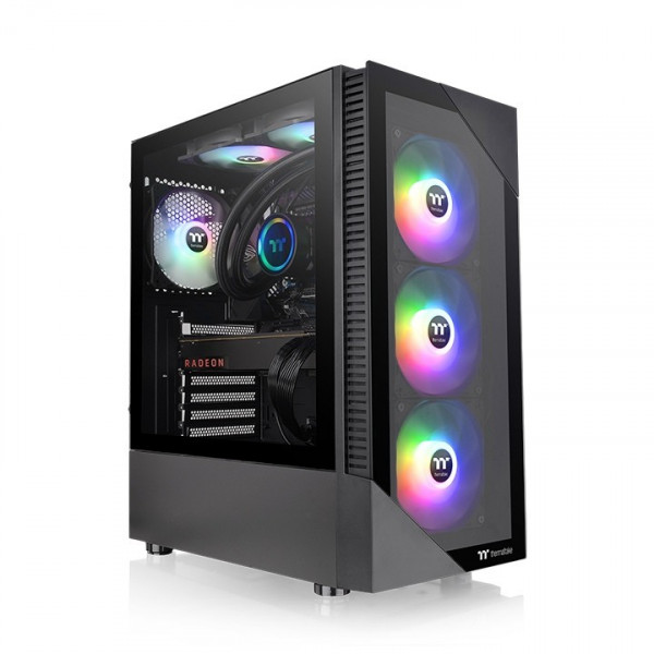 Vỏ case Thermaltake View 200 TG ARGB (Black, ATX Mid Tower, 4 Fan ARGB)
