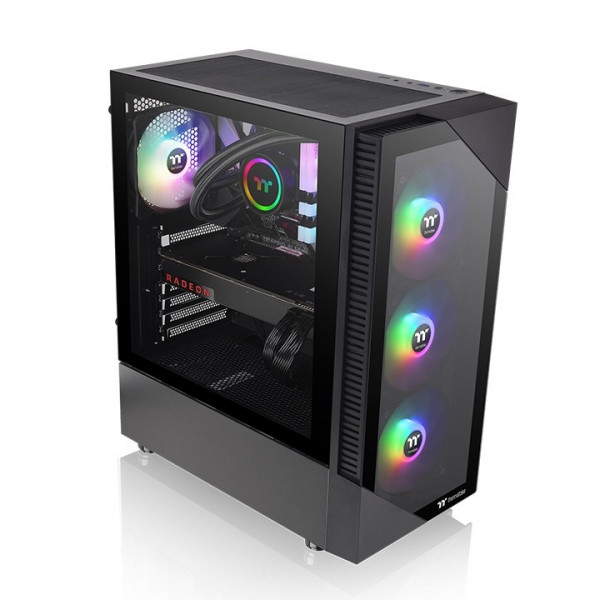 Vỏ case Thermaltake View 200 TG ARGB (Black, ATX Mid Tower, 4 Fan ARGB)