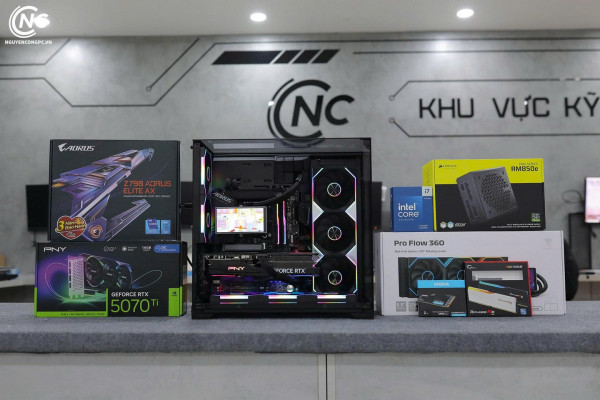 Bộ PC Intel Core i7-14700K, RAM 32GB DDR5, VGA RTX 5070 Ti 16GB