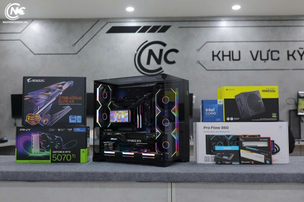 Bộ PC Intel Core i7-14700K, RAM 32GB DDR5, VGA RTX 5070 Ti 16GB