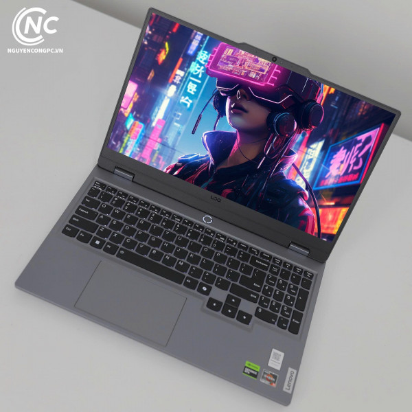 Laptop Lenovo LOQ Gaming 15ARP9 (Ryzen 5 7235HS, 12GB, 512GB SSD, RTX 4050 6GB, 15.6 inch FHD 144Hz, Win 11, Luna Grey)