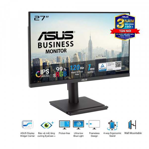 Màn hình ASUS VA279QGS (27 inch, IPS, FHD, 120Hz, 1ms, Speaker)