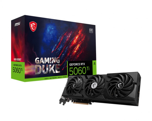 Card màn hình MSI RTX 5060 Ti 8G GAMING DUKE 3X OC