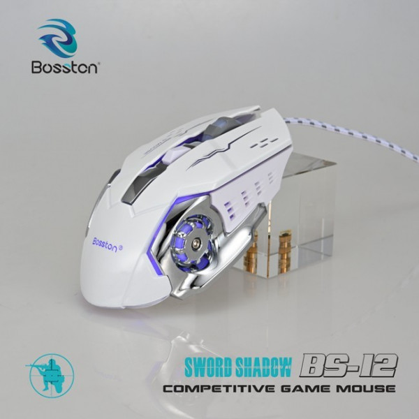 Chuột Bosston BS-12 (LED, White)
