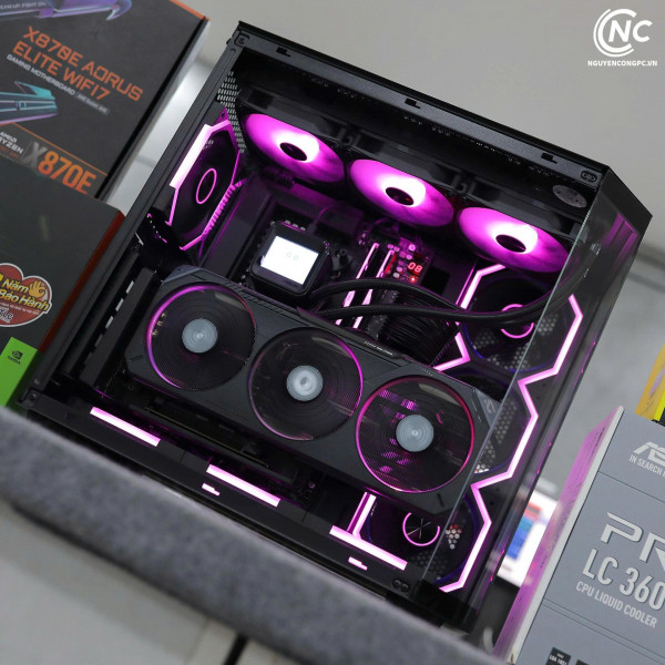 Bộ PC Gaming Ryzen 7 9800X3D, RAM 32GB, RTX 5070