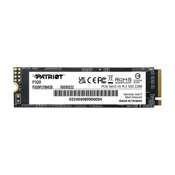 Ổ cứng SSD Patriot P320 1TB M.2 2280 PCIe Gen3 x4