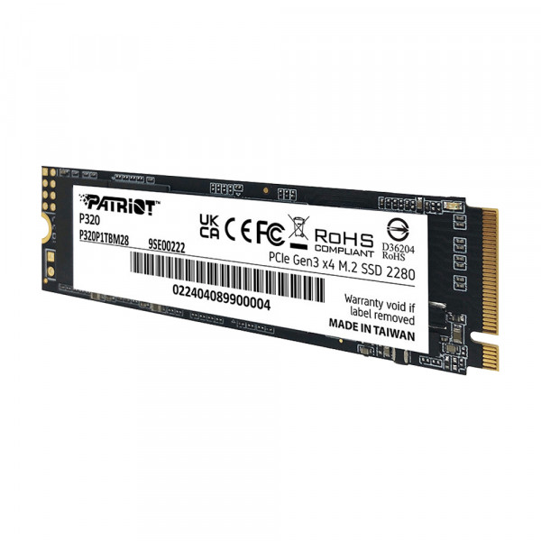 Ổ cứng SSD Patriot P320 1TB M.2 2280 PCIe Gen3 x4