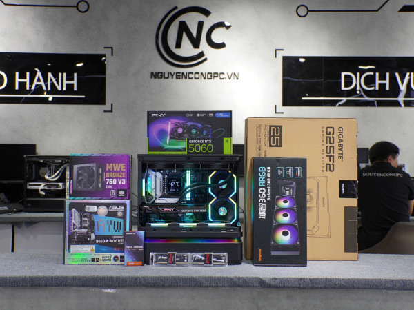 Bộ PC Gaming Ryzen 7 7800X3D, RAM 32GB, RTX 5060 8GB