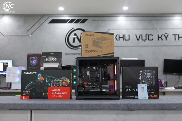 Bộ PC Gaming Ryzen 5 7500F, RAM 16GB, RX 7600 8GB
