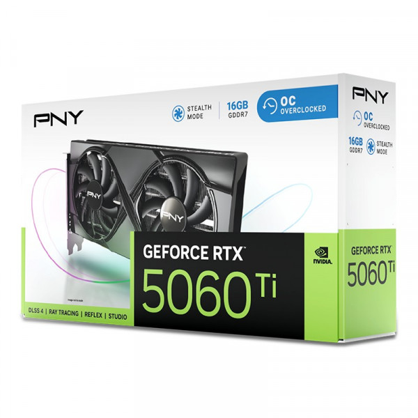 Card màn hình PNY GEFORCE RTX 5060 Ti 16GB OC DUAL FAN