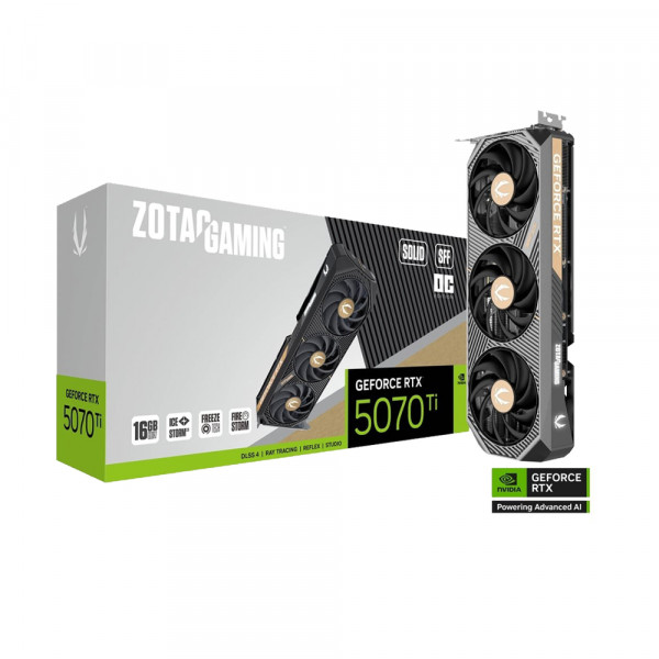 Card Màn Hình ZOTAC GAMING GeForce RTX 5070 Ti SOLID SFF OC 16GB GDDR7