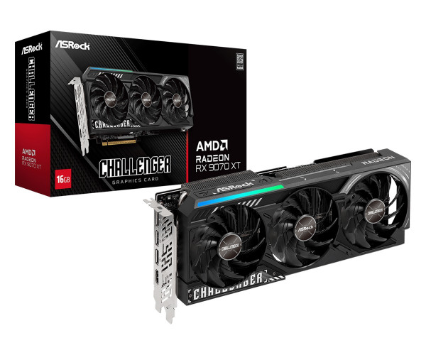 Card Màn Hình Asrock AMD Radeon RX 9070 XT Challenger 16GB