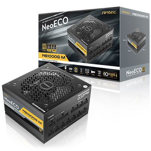 Nguồn Máy Tính ANTEC NeoECO NE1000G M (1000w, 80 Plus Gold, modular, ATX 3.0, PCIe 5.0)