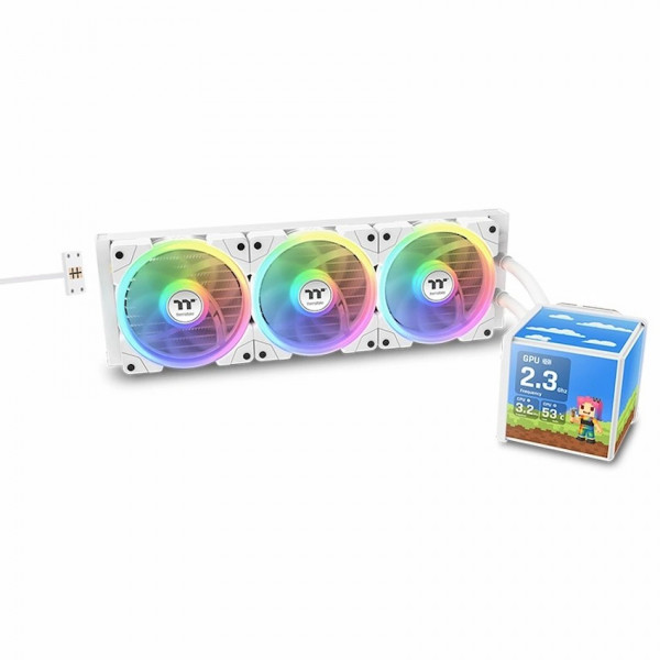Tản nhiệt nước Thermaltake MINECUBE 360 Ultra ARGB Sync Snow Edition AIO Liquid Cooler