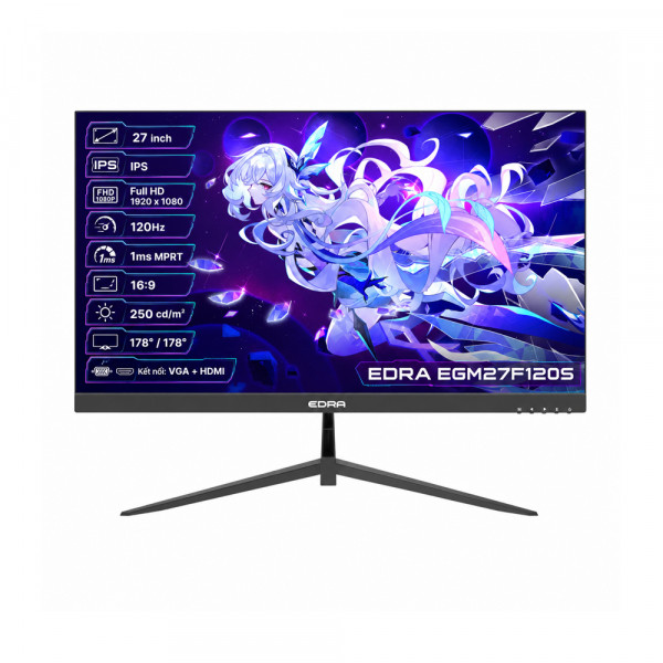 Màn hình EDRA EGM27F120S (27 inch, IPS, FHD, 120Hz, 1ms)