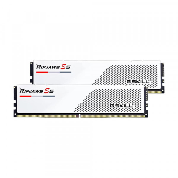 RAM G.Skill Ripjaws S5 32GB (2x16GB) DDR5 5200MHz (F5-5200J4040A16GX2-RS5W, White)