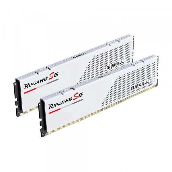 RAM G.Skill Ripjaws S5 32GB (2x16GB) DDR5 5200MHz (F5-5200J4040A16GX2-RS5W, White)