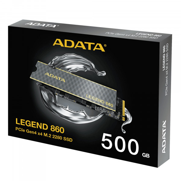 Ổ Cứng SSD ADATA LEGEND 860 500GB M.2 2280 PCIe Gen4x4 (Đọc 6000MB/s, Ghi 5000MB/s)