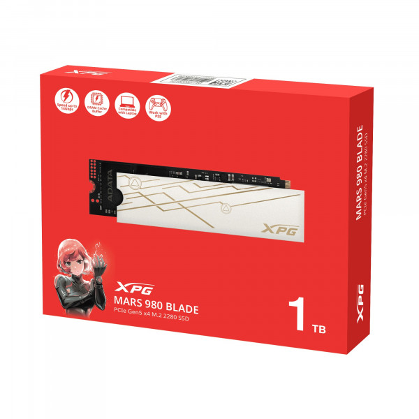 Ổ Cứng SSD ADATA Mars 980 Blade 1TB M.2 NVMe PCIe Gen5 x4 (Đọc 14.000MB/s, Ghi 13.000 MB/s)