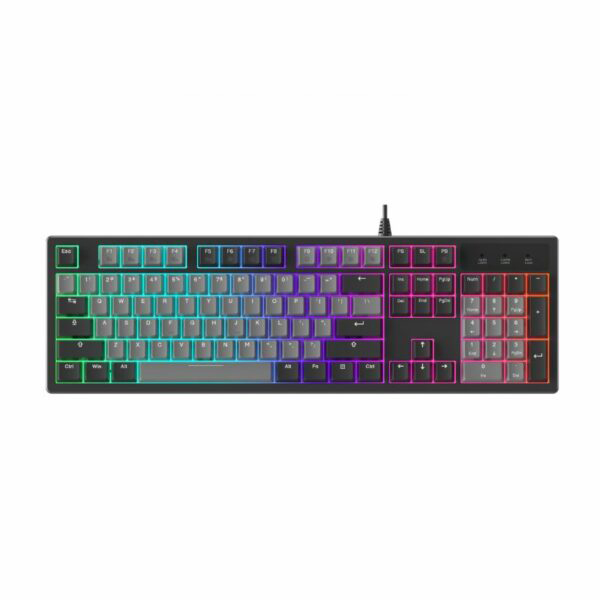 Bàn Phím Cơ DareU EK104 Grey Black (Multi-Led, PBT Double Shot OEM Profile, DareU Dream Switch)