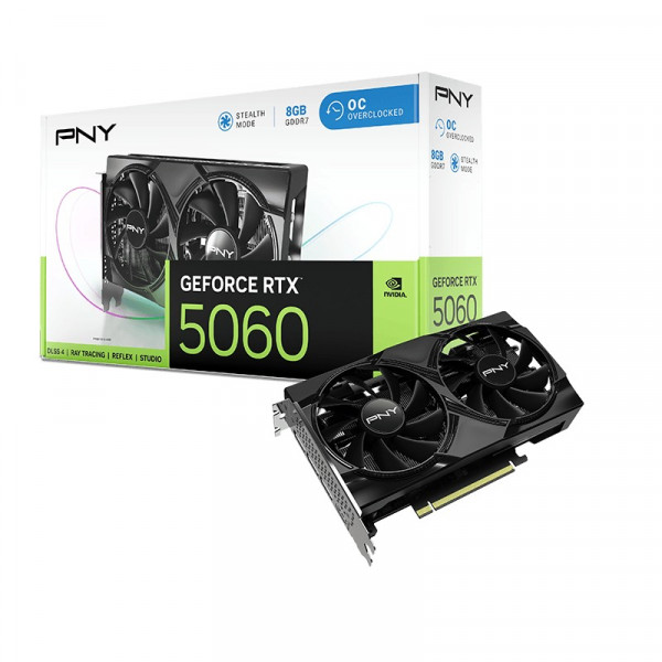 Card Màn Hình PNY GeForce RTX 5060 Dual Fan OC 8GB