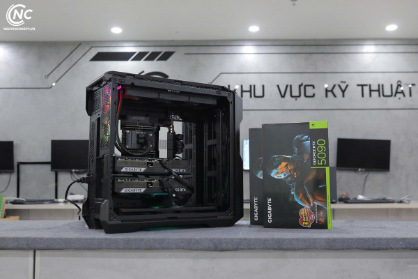 Bộ PC AI AMD Ryzen Threadripper PRO 9985WX, 256GB RAM DDR5, Dual VGA RTX 5090 32G