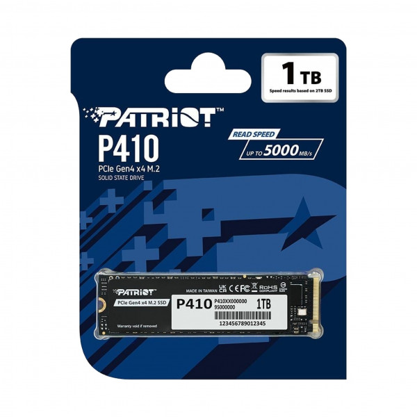 Ổ Cứng SSD Patriot P410 1TB M.2 NVMe PCIe Gen4 x4